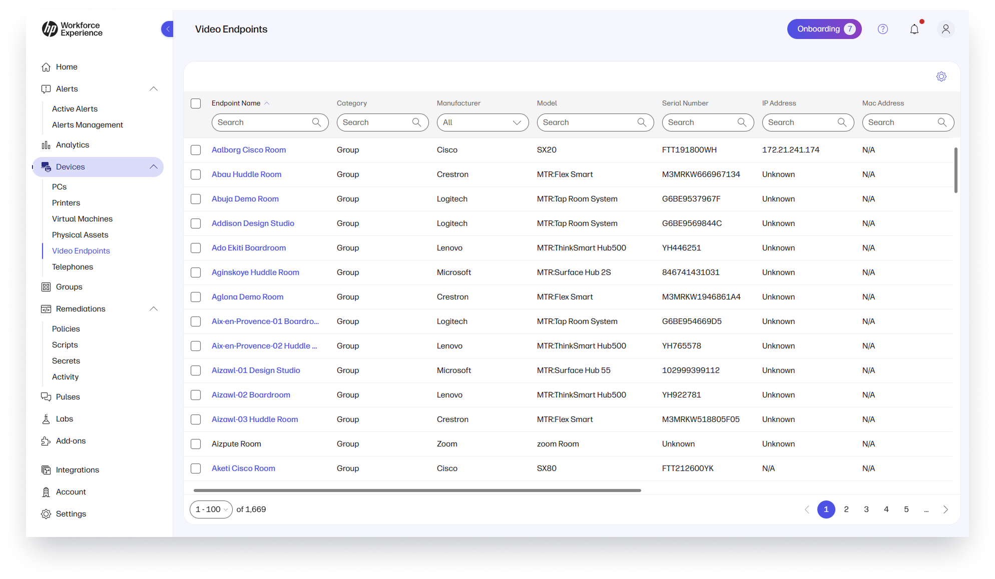 Video Endpoint Details Page
