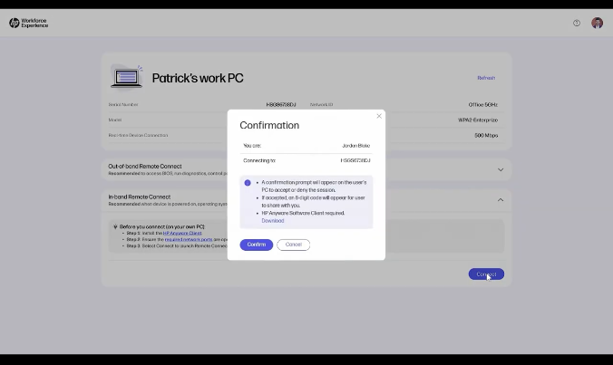 Remote connect video