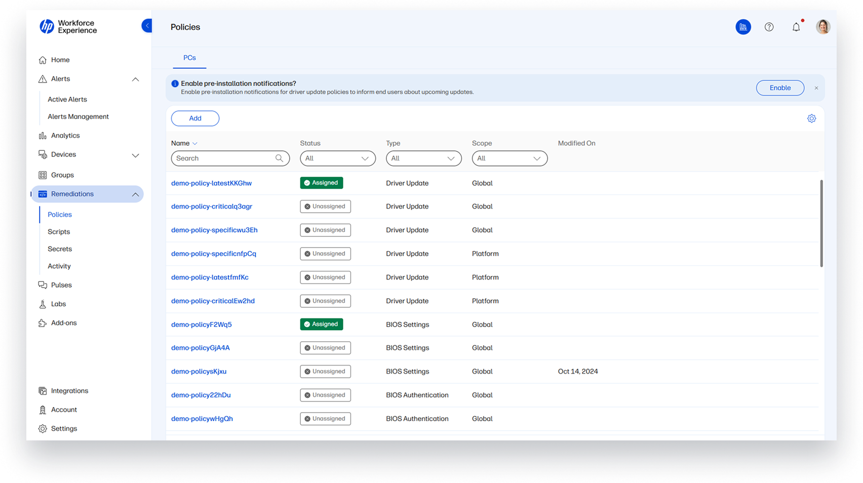 Notify Users before Driver Updates