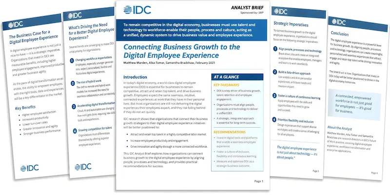 Connecting Business Growth to the Digital Employee Experience